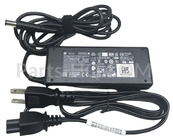 384019-003 - AC Adapter With Power Cord (18-19/ 90 Watt/ Sensor (7.4mm))